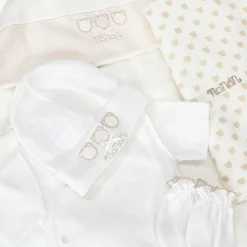 Nanán Gifts|Bags*White Faux Leather Hospital Bag Set (49cm)