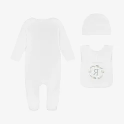 Paint My Dreams Gifts|Babysuits*White Feather Personalised Babysuit Gift Set