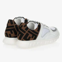 Fendi Trainers|Trainers*White FF Leather Trainers