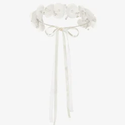 Sienna Likes To Party Hair Accessories*White Floral Hair Garland