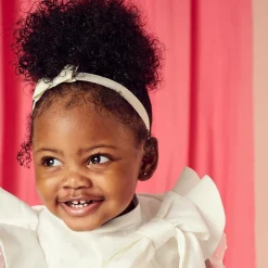 Cute Cute Hair Accessories*White Glitter Bow Headband