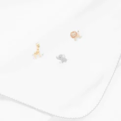 Kissy Kissy Gifts*White Jungle Mates Baby Blanket (73cm)