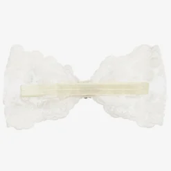 Cute Cute Hair Accessories*White Lace Bow Headband (24cm)