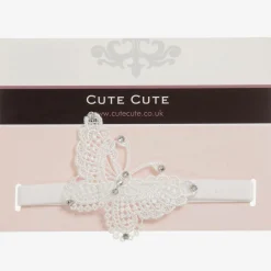 Cute Cute Hair Accessories*White Lace Butterfly Headband