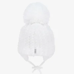 Sätila of Sweden Hats*White Laura Knitted Giant Pom-Pom Beanie