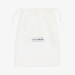 Dolce amp; Gabbana Pre Walkers|Pre Walkers*White Leather DG Pre-Walker Trainers