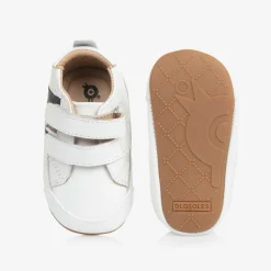 Old Soles First Walkers|First Walkers*White Leather First Walker Trainers