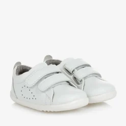 Bobux Trainers*White Leather First-Walker Baby Trainers