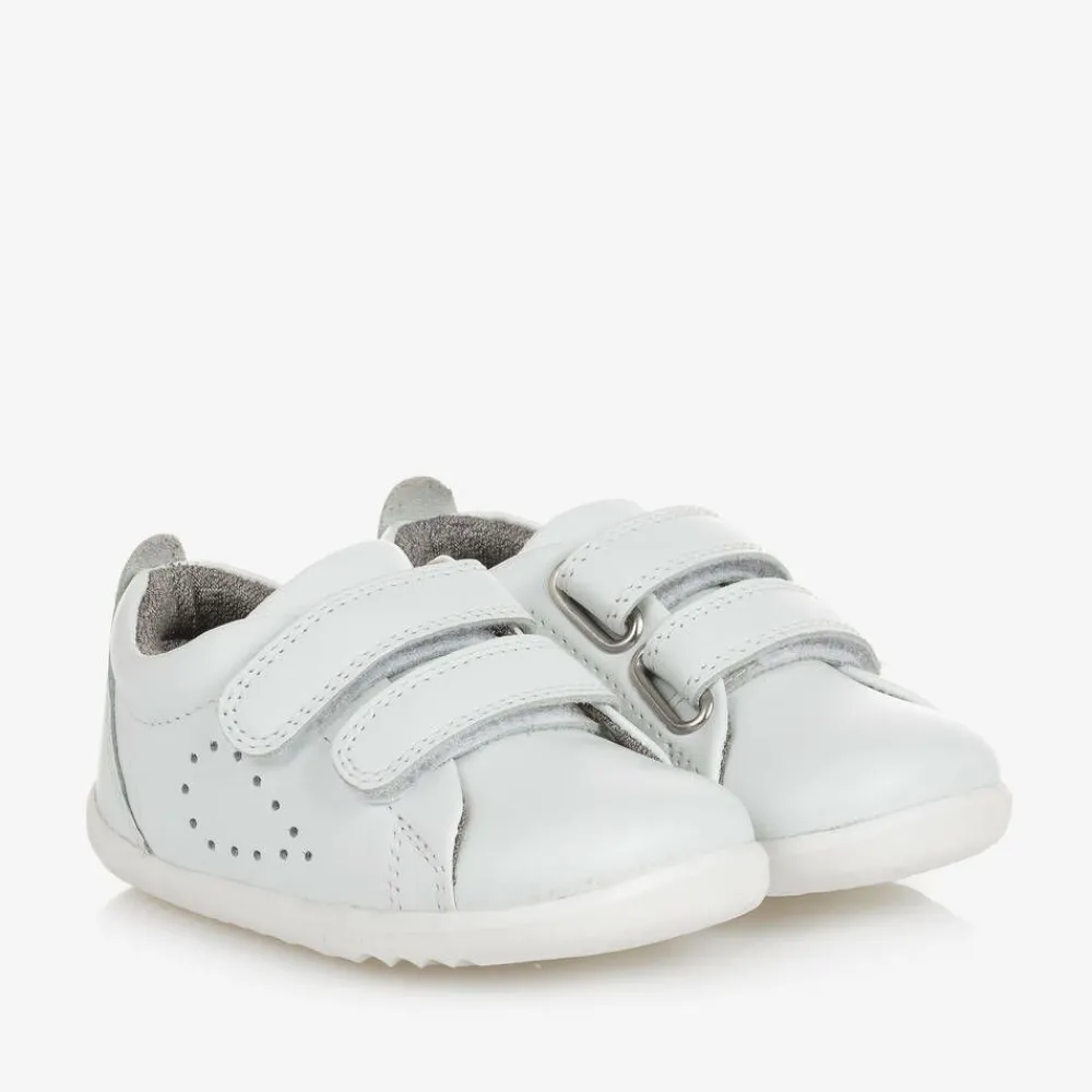 Bobux Trainers*White Leather First-Walker Baby Trainers