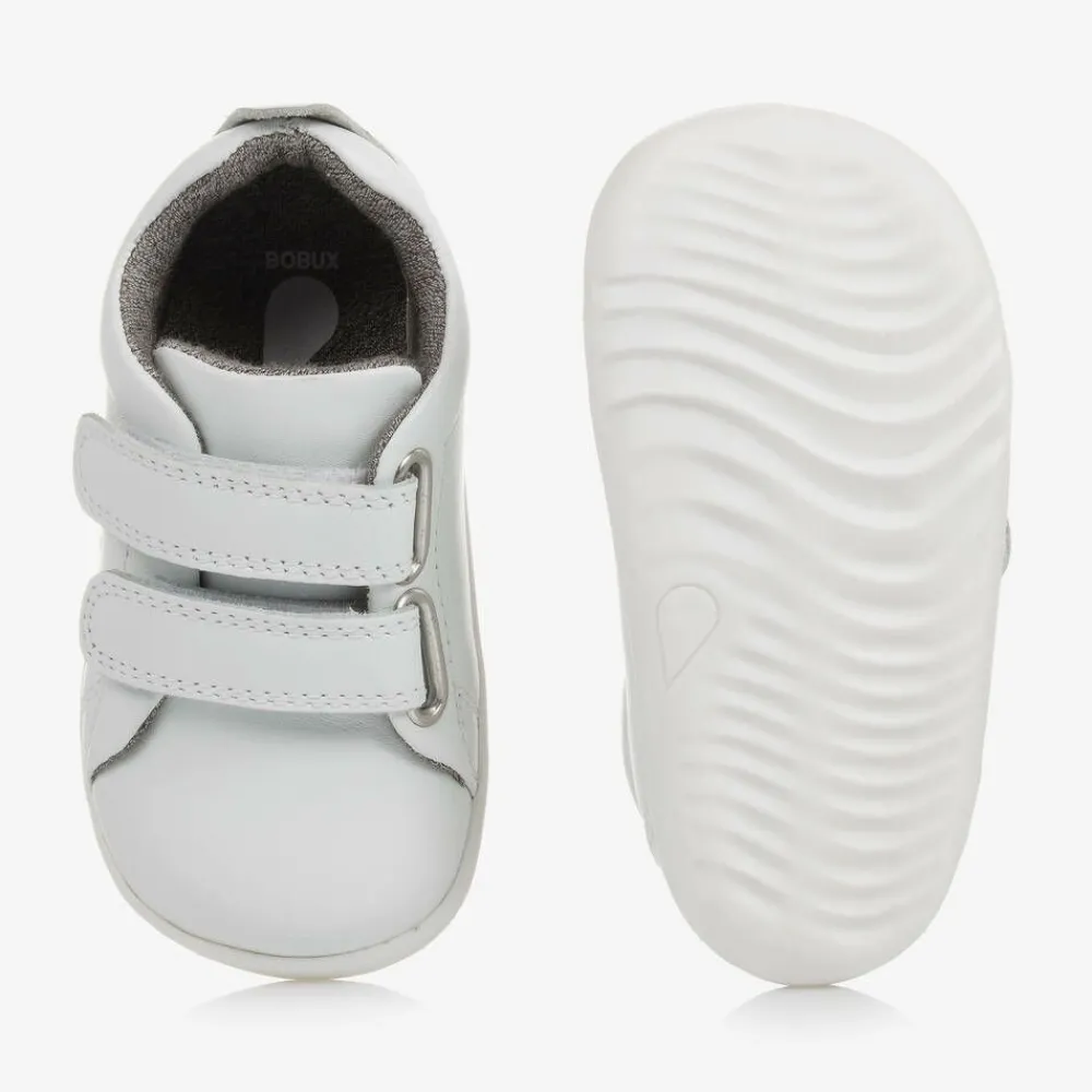 Bobux Trainers*White Leather First-Walker Baby Trainers