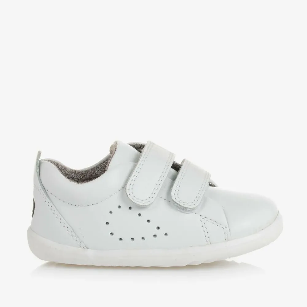 Bobux Trainers*White Leather First-Walker Baby Trainers
