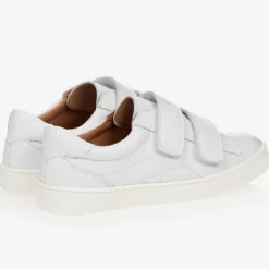 Childrens Classics Trainers|School Shoes*White Leather Trainers
