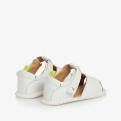 Tip Toey Joey Sandals|Sandals*White Leather Velcro Sandals