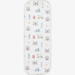 Kissy Kissy Gifts*White London Getaway Burping Cloth (48cm)