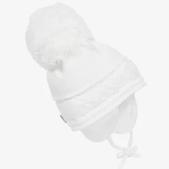 Sätila of Sweden Hats*White Malva Giant Pom-Pom Hat