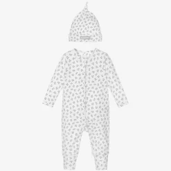 Burberry Gifts|Babysuits*White Mini Bear Babysuit Set