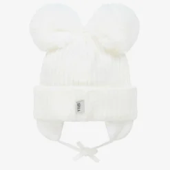 Sätila of Sweden Hats*White Minnie Double Pom-Pom Hat