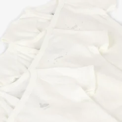 Petit Bateau Babysuits*White Organic Cotton Bodyvests (5 Pack)