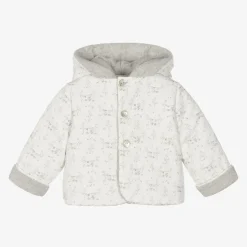 Paz Rodríguez Coats & Jackets*White Padded Cotton Mouse Baby Jacket