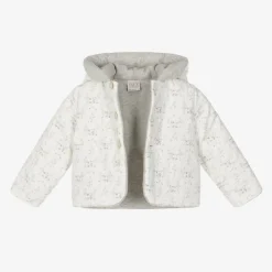 Paz Rodríguez Coats & Jackets*White Padded Cotton Mouse Baby Jacket