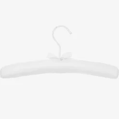 Powell Craft Gifts|Nursery Accessories*White Padded Mouse Clothes Hanger (32cm)