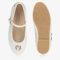 Manuela de Juan Traditional Shoes*Patent Leather Pumps White