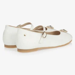 Manuela de Juan Traditional Shoes*Patent Leather Pumps White