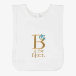 Paint My Dreams Gifts*White Personalised 'B' Initial Bib