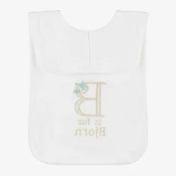 Paint My Dreams Gifts*White Personalised 'B' Initial Bib