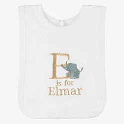 Paint My Dreams Gifts*White Personalised 'E' Initial Bib