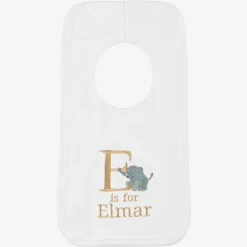 Paint My Dreams Gifts*White Personalised 'E' Initial Bib