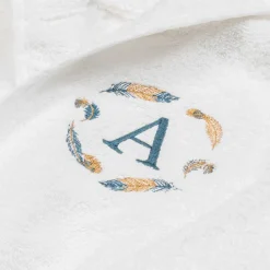 Paint My Dreams Towels & Robes|Towels & Robes*White Personalised Feather Bathrobe