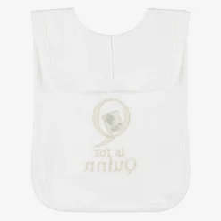 Paint My Dreams Gifts*White Personalised 'Q' Initial Bib