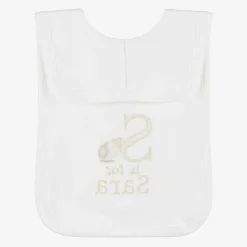 Paint My Dreams Gifts*White Personalised 'S' Initial Bib