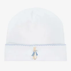 Mini-la-Mode Hats*White Peter Rabbit Pima Cotton Hat