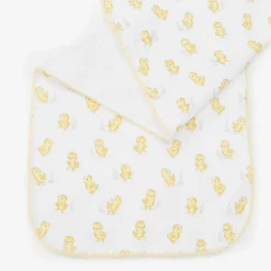 Kissy Kissy Feeding Accessories*White Pima Cotton Cheery Chicks Burp Cloth (49cm)