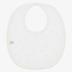 Kissy Kissy Feeding Accessories*White Pima Cotton Cheery Chicks Bib