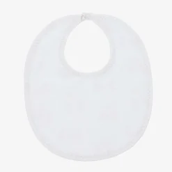 Kissy Kissy Feeding Accessories*White Pima Cotton Honey Bear Cubs Bib