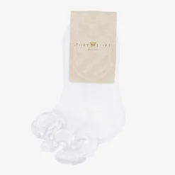 Story Loris Socks*White Ruffle Baby Socks