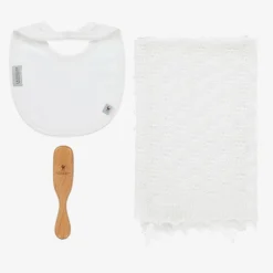 G.H.Hurt amp; Son Gifts*White Shawl & Bib Baby Gift Set
