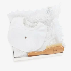 G.H.Hurt amp; Son Gifts*White Shawl & Bib Baby Gift Set