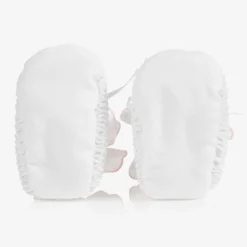 Sarah Louise Booties|Booties*White Smocked Baby Booties