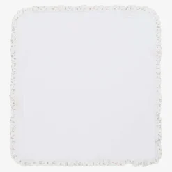 My Little Pie Gifts*White Supima Cotton Delicate Pink Blanket (80cm)