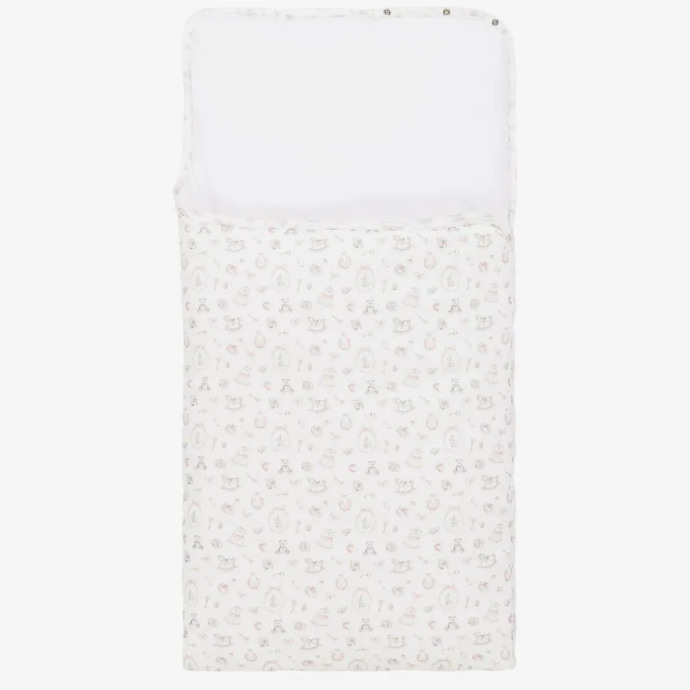 My Little Pie Gifts*White Supima Cotton Delicate Pink Nest (80cm)