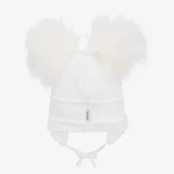 Sätila of Sweden Hats*White Tindra Double Pom-Pom Hat