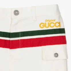 Gucci Trousers*White Web Stripe Denim Jeans