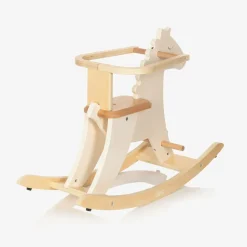 Vilac Gifts*White Wooden Rocking Horse (77cm)