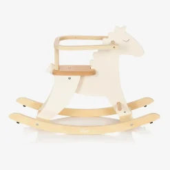 Vilac Gifts*White Wooden Rocking Horse (77cm)