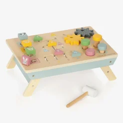 Bigjigs Gifts*Wooden Activity Tabletop Bench (37cm)