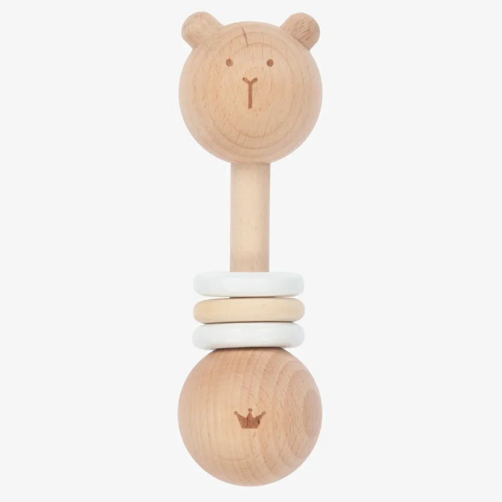 Bam Bam Toys*Wooden Bear Rattle (15cm)